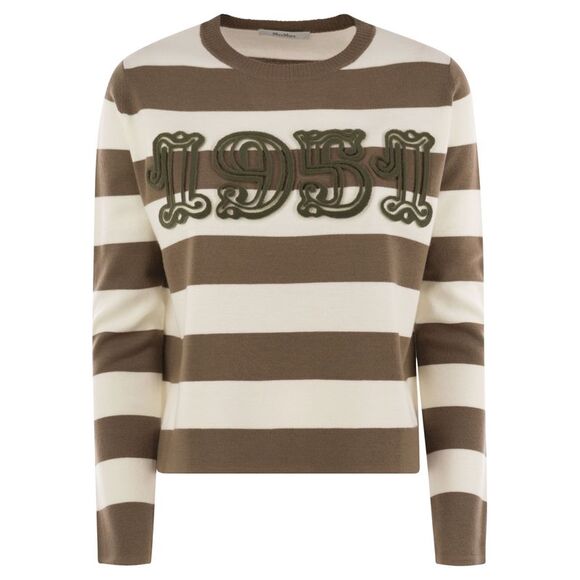 Max Mara Women Viterbo - Wool Sweater With Embroidery